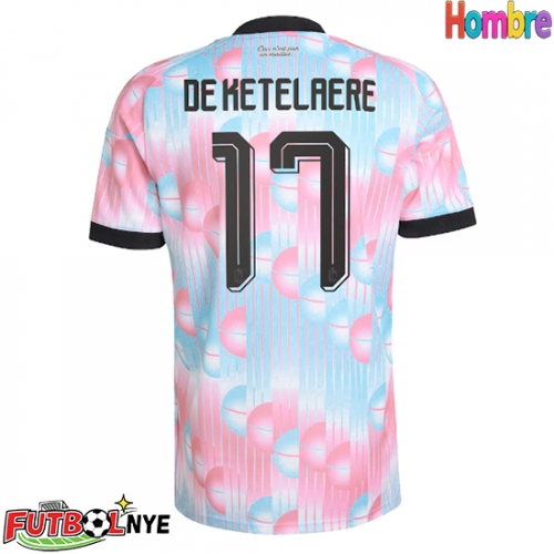 Camiseta Bélgica Charles De Ketelaere #17 Visitante Equipación Mundial 2026 manga corta